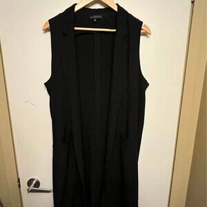 Dynamite Black Sleeveless Long Vest
